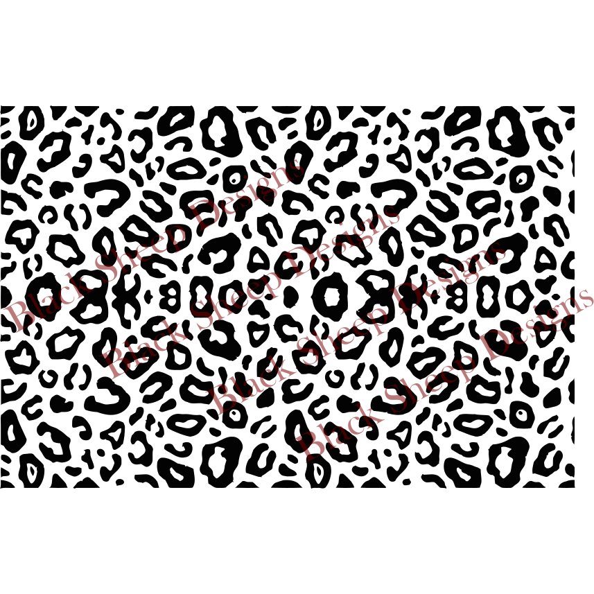 Leopard Pattern SVG, Black Leopard SVG for Cricut and Silhouette